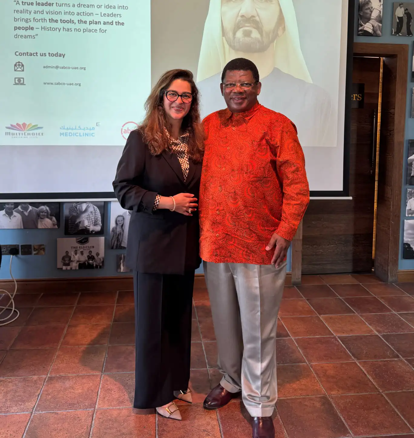 Dr. Nadia Choudhry at the South African Business Council meet
